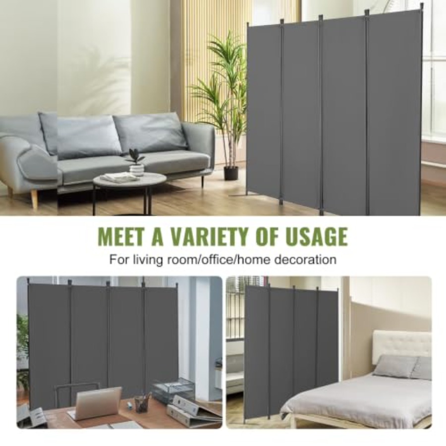 4-panelowy materiałowy parawan – Partition Screen Divider recenzja i cena