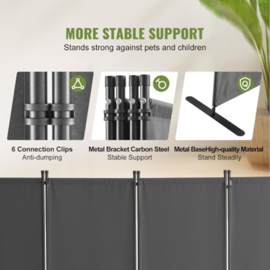 4-panelowy materiałowy parawan – Partition Screen Divider recenzja i cena